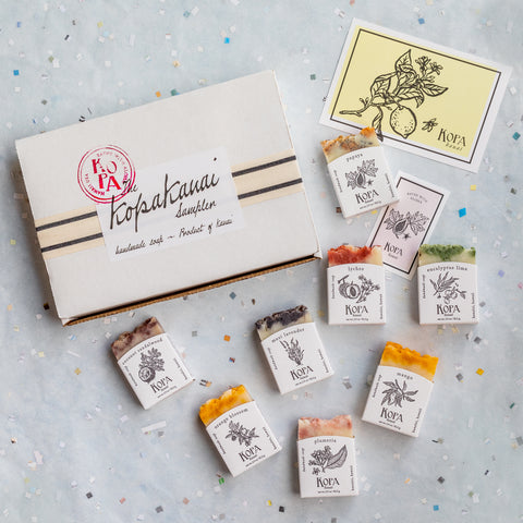 THE KOPA KAUAI SAMPLER - 8 Classic soaps